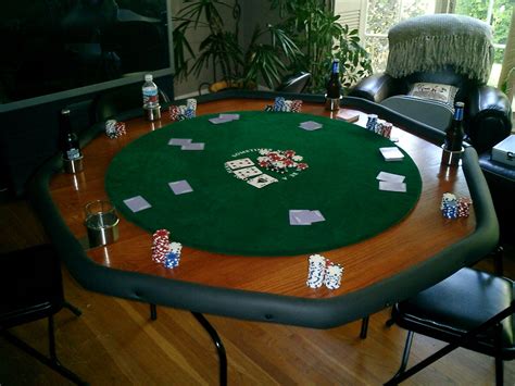 poker table setup